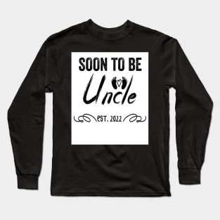 Soon To Be Uncle Est 2022 Funny Pregnancy Long Sleeve T-Shirt